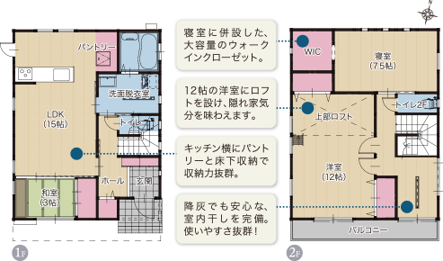 川上町C棟間取り図